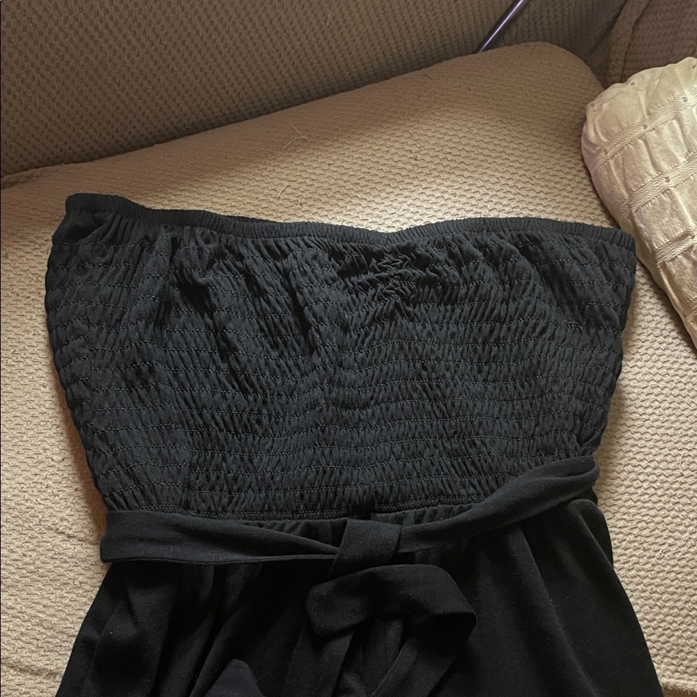 Mudd Black Smocked jumpsuit - Picture 3 of 6